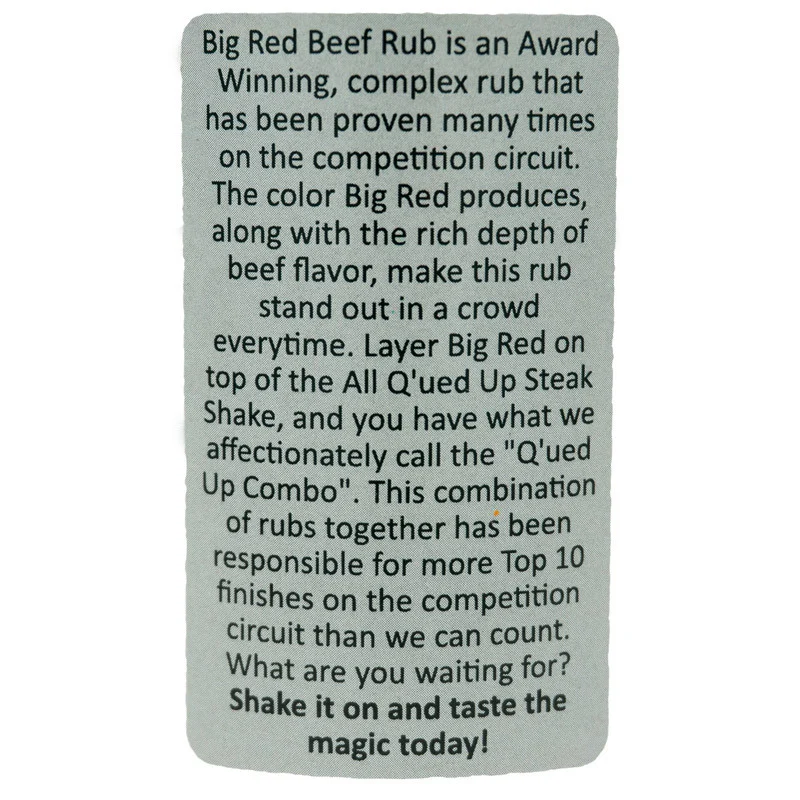 Big Red Beef by All Q'ued Up (other)