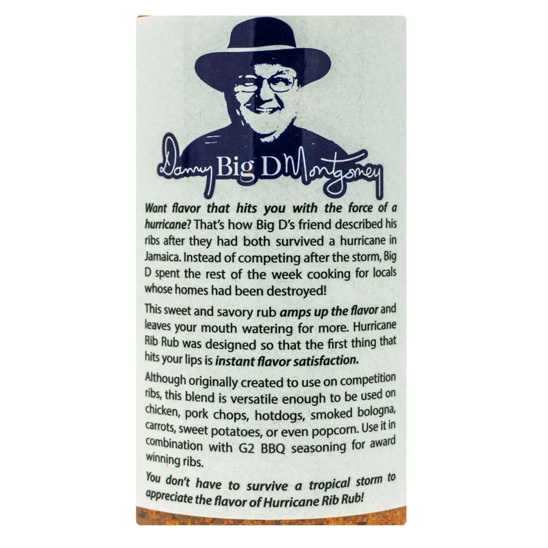 Hurricane Rib Rub by Big D's Q (other)