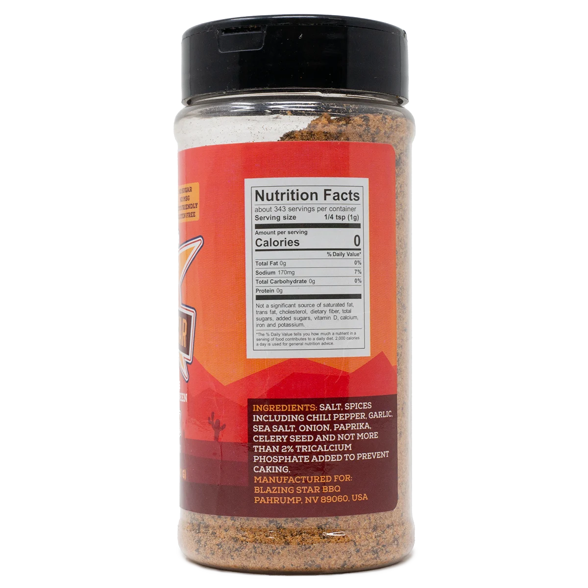 Beef Rub by Blazing Star BBQ (nutrition)