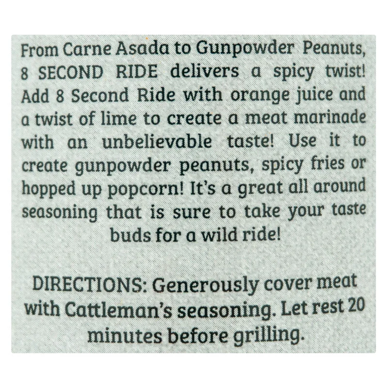 8 Second Ride Carne Asada Seasoning by Cattleman's Grill (other)