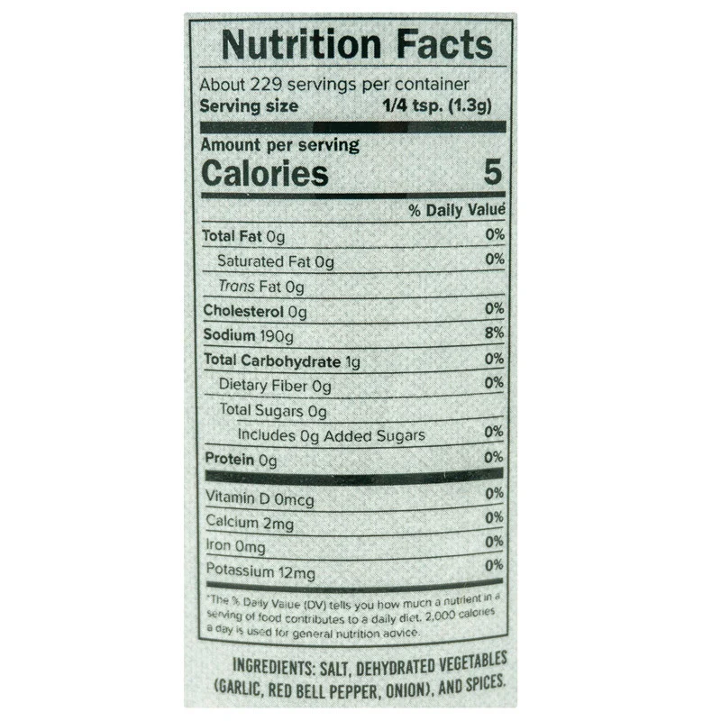 California Tri-Tip Rub & Seasoning by Cattleman's Grill (nutrition)
