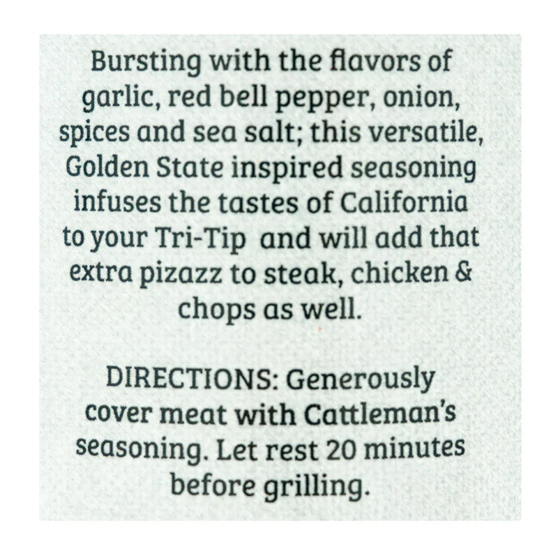California Tri-Tip Rub & Seasoning by Cattleman's Grill (other)