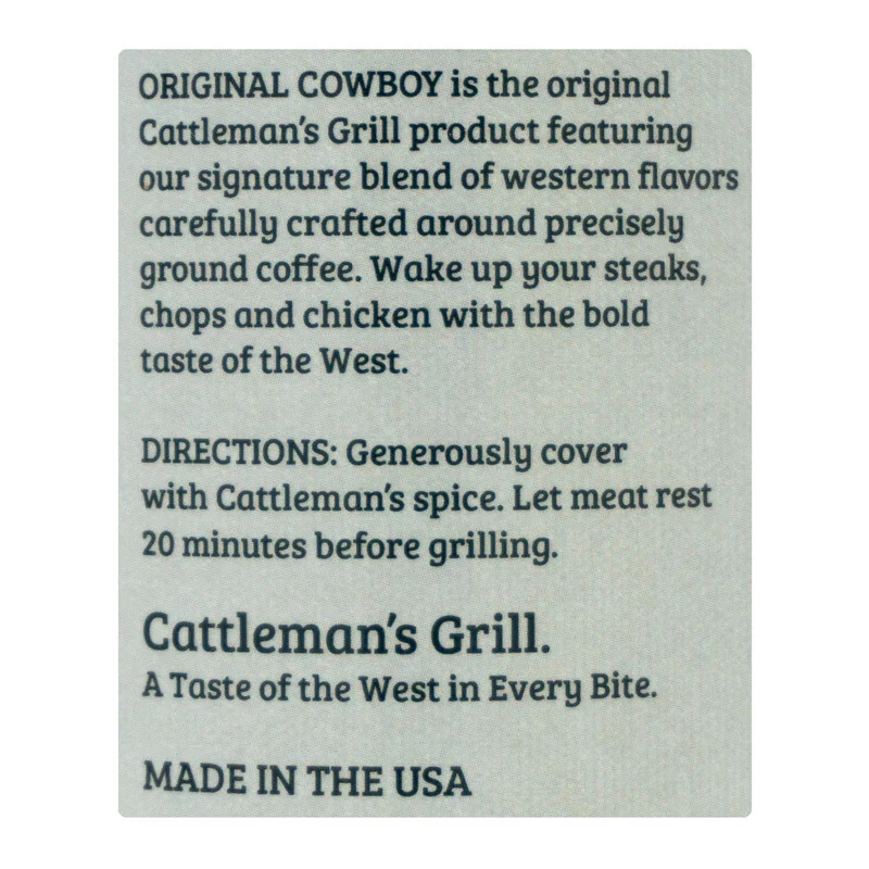 Original Cowboy Coffee Steak Seasoning by Cattleman's Grill (other)