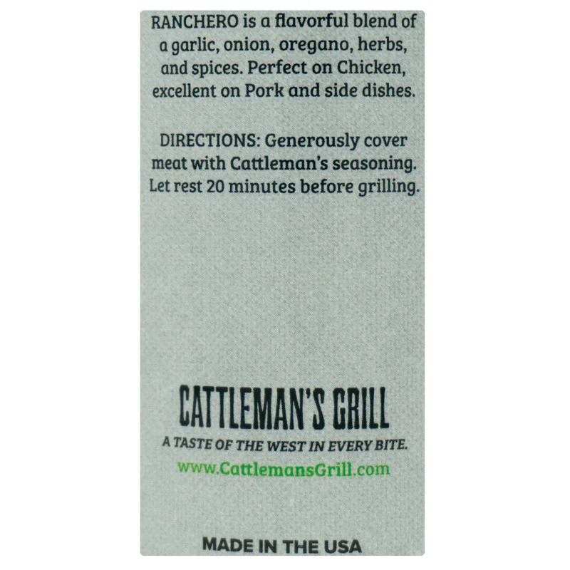 Ranchero Chicken & Pork Seasoning by Cattleman's Grill (other)