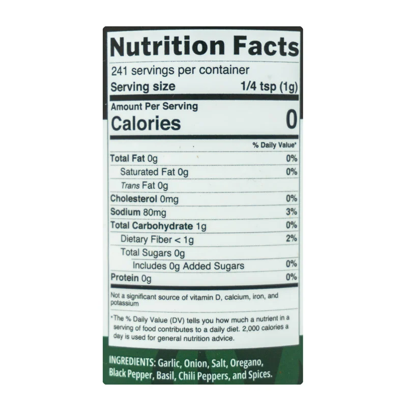 Garlic & Herb Italian Beef by Dr. BBQ (nutrition)
