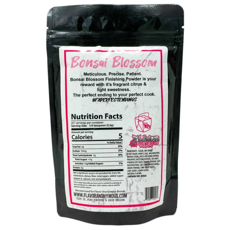 Bonsai Blossom by Flavor Anonymous (nutrition)
