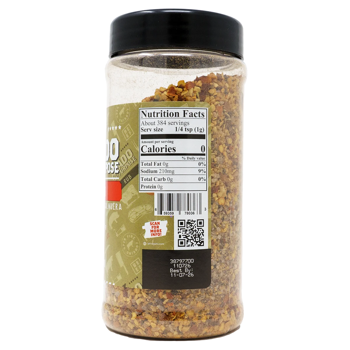 Asado All-Purpose Rub by Frugoni (nutrition)