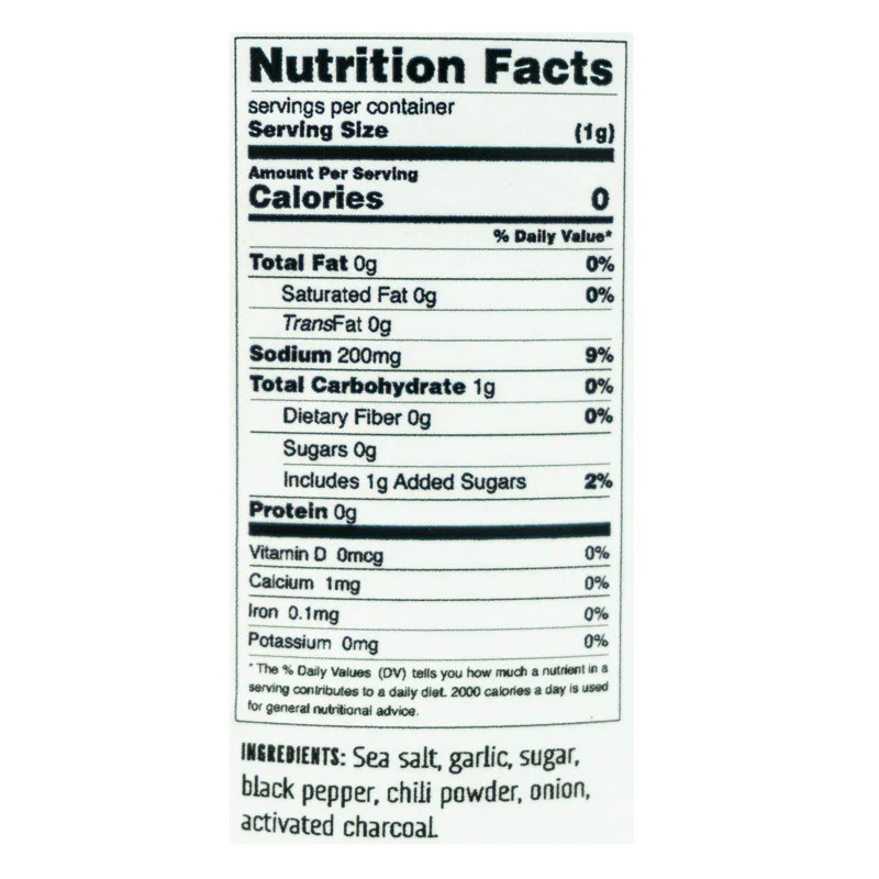Black Beef Seasoning by Hardcore Carnivore (nutrition)