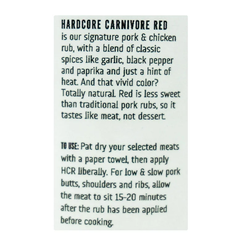 Red All Purpose Seasoning by Hardcore Carnivore (other)