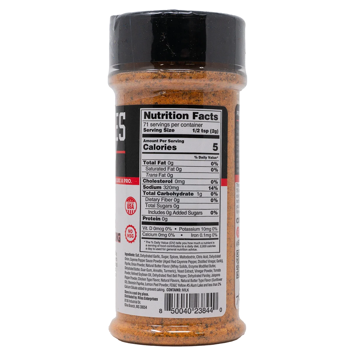 Lemon Pepper Buffalo Seasoning by Heath Riles BBQ (nutrition)