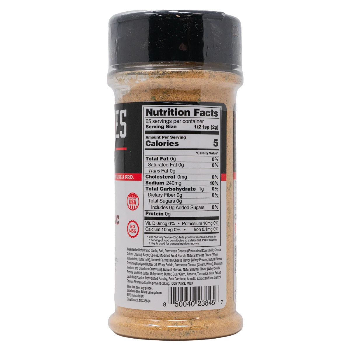 Parmesan Garlic Seasoning by Heath Riles BBQ (nutrition)