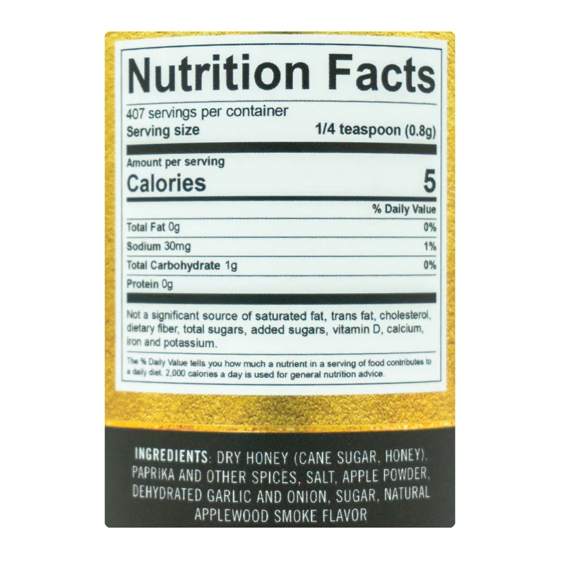 Smoky Candy Apple by King Louie's Meat Apostles (nutrition)