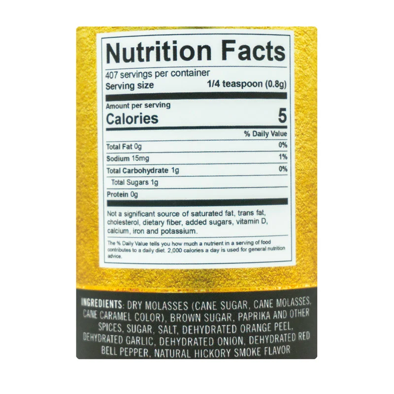 Trash Can Molasses by King Louie's Meat Apostles (nutrition)