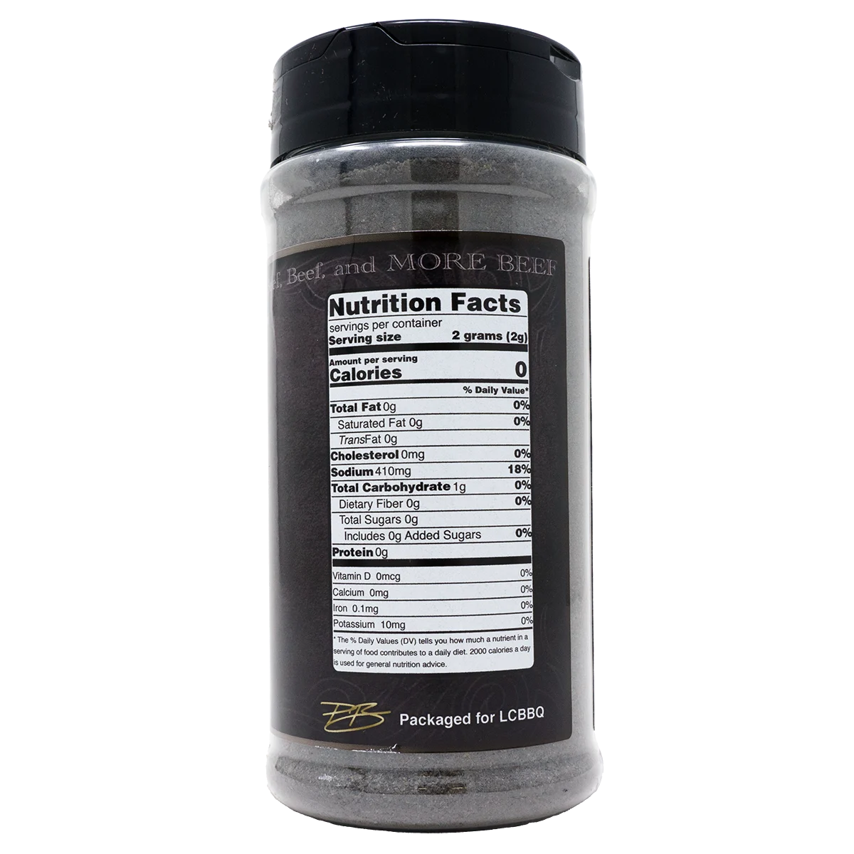 Fade To Black by LC BBQ (nutrition)