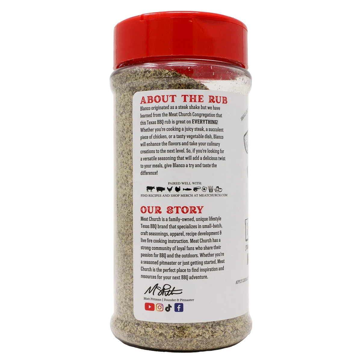 Blanco Steak & Everything Else Seasoning by Meat Church BBQ (other)