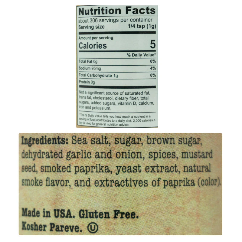 Meathead's Amazing Smoked Pork Seasoning by Meathead (nutrition)