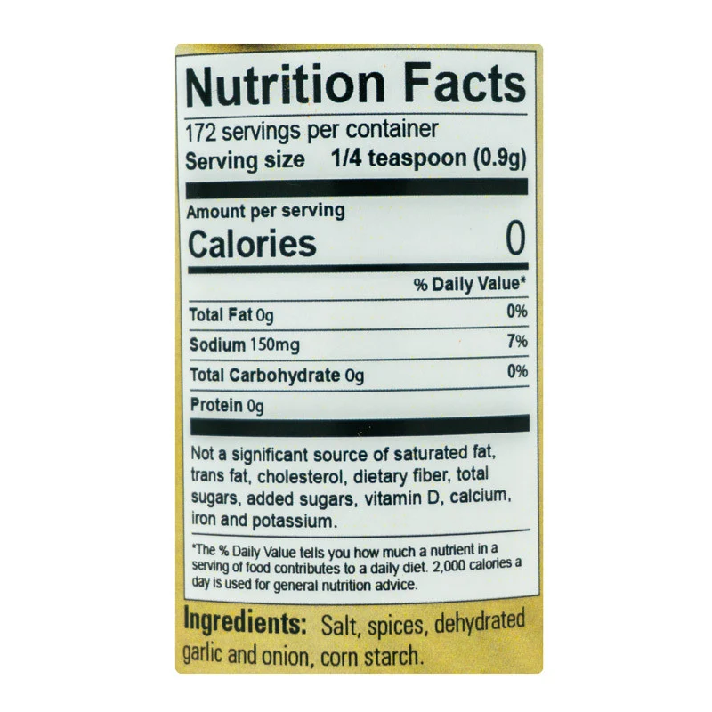 Crossroads Dry Rub by Old Arthur's (nutrition)