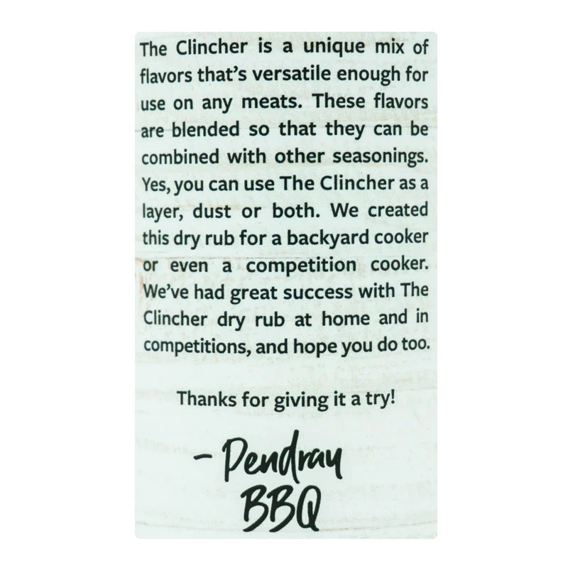 The Clincher All Purpose Seasoning by Pendray BBQ (other)