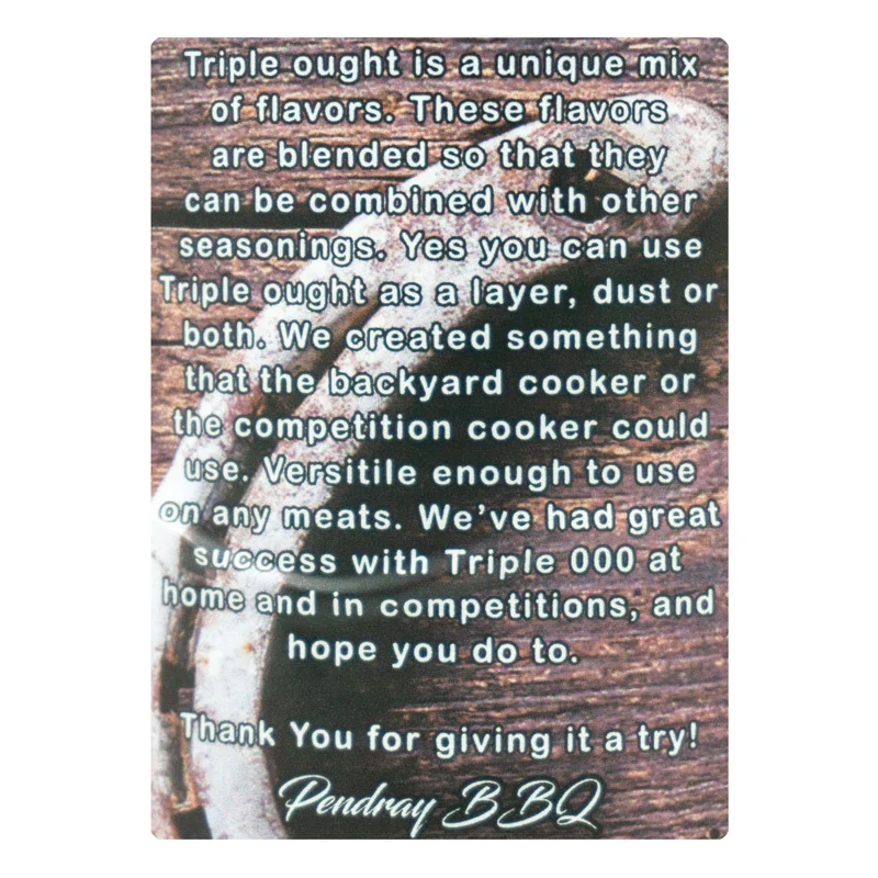 Triple Ought Steak-N-Beef Seasoning by Pendray BBQ (other)