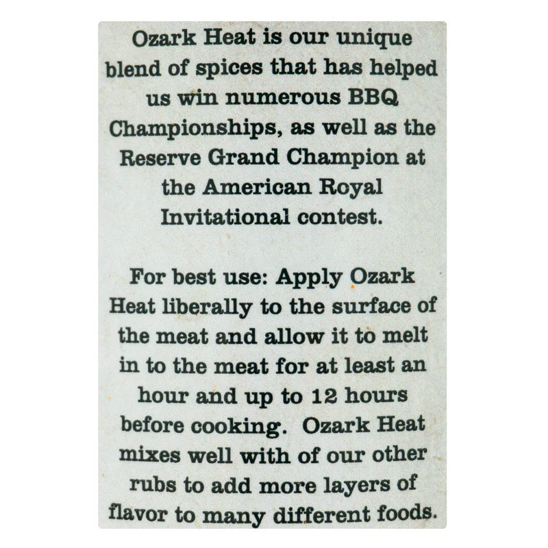 Ozark Heat by R Butts R Smokin' (other)
