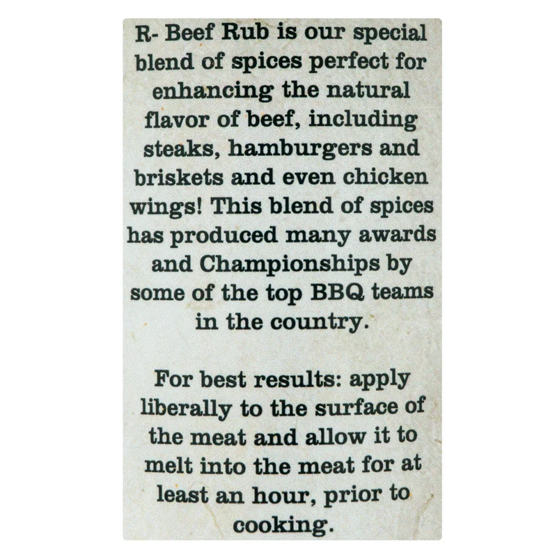 R-Beef Rub by R Butts R Smokin' (other)