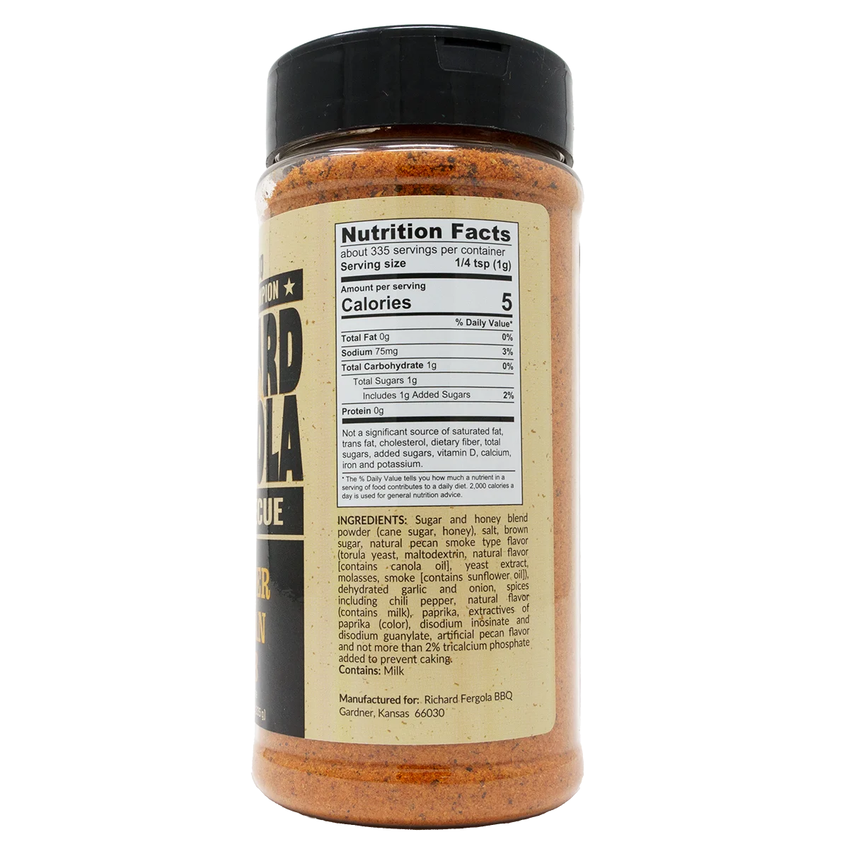 Butter Pecan Rub by Richard Fergola BBQ (nutrition)