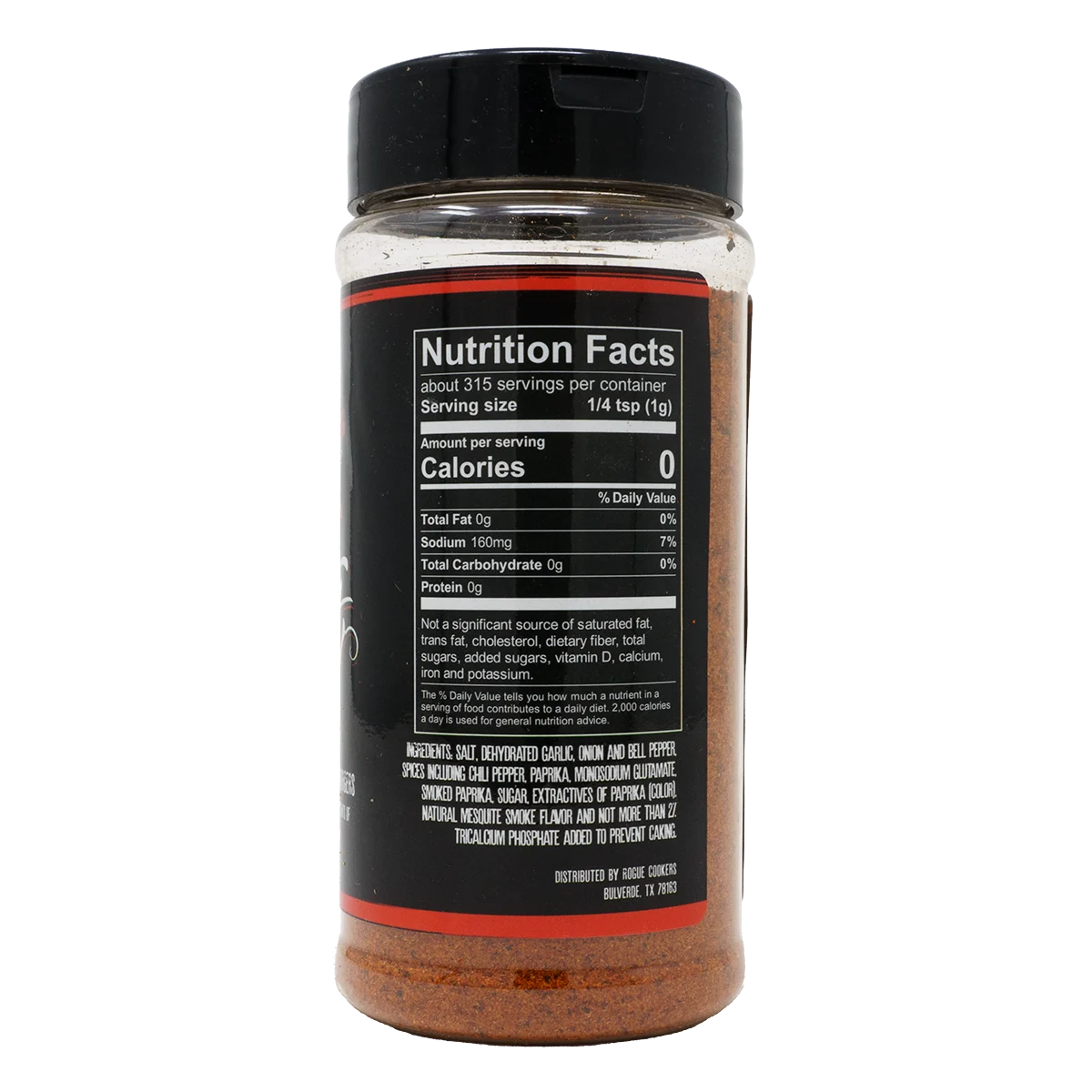 Texas Brisket Rub by Rogue Cookers (nutrition)