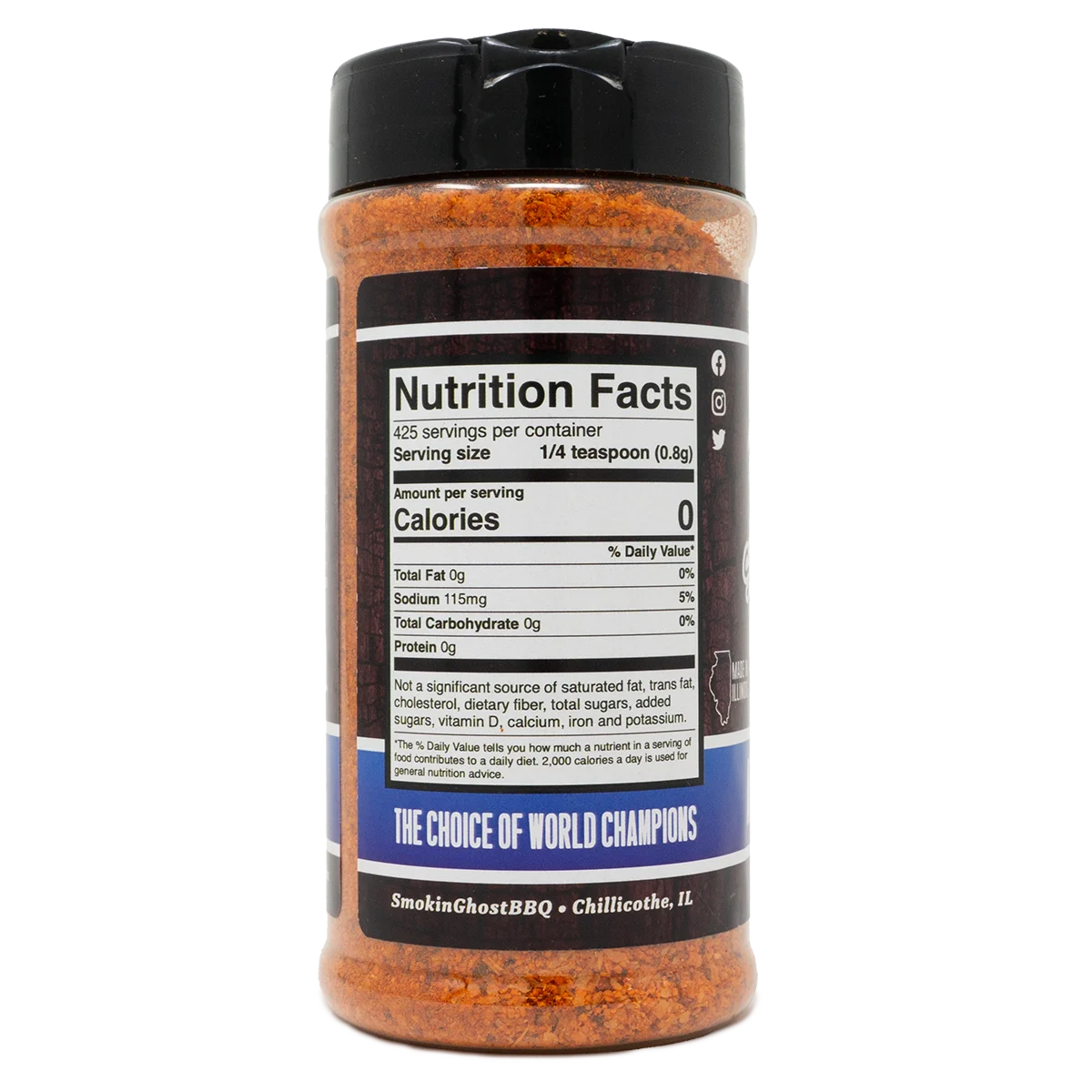 Next Level All Purpose Rub by SmokinGhost BBQ (nutrition)
