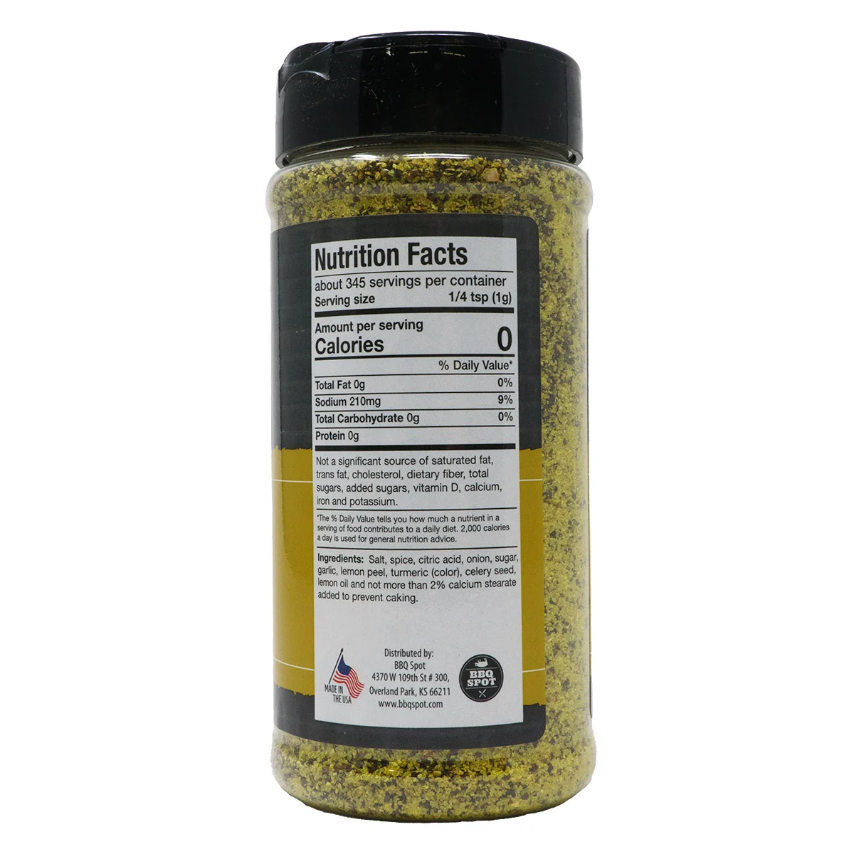 Lemon Pepper BBQ Rub by Three Little Pigs BBQ (nutrition)