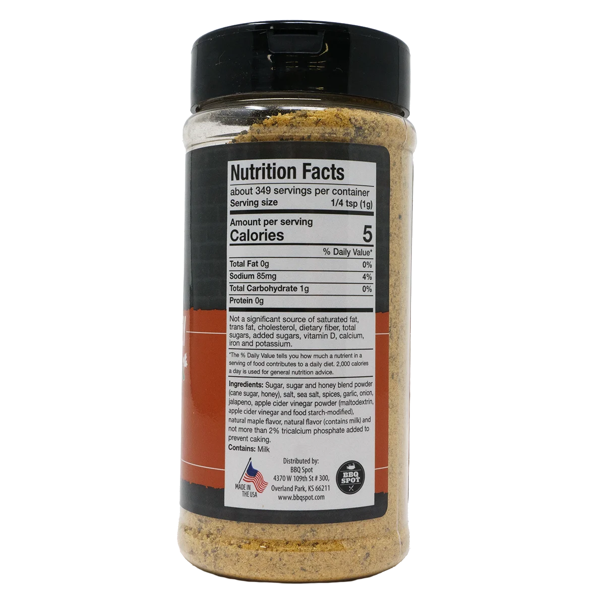 Spicy Honey & Maple BBQ Rub by Three Little Pigs BBQ (nutrition)