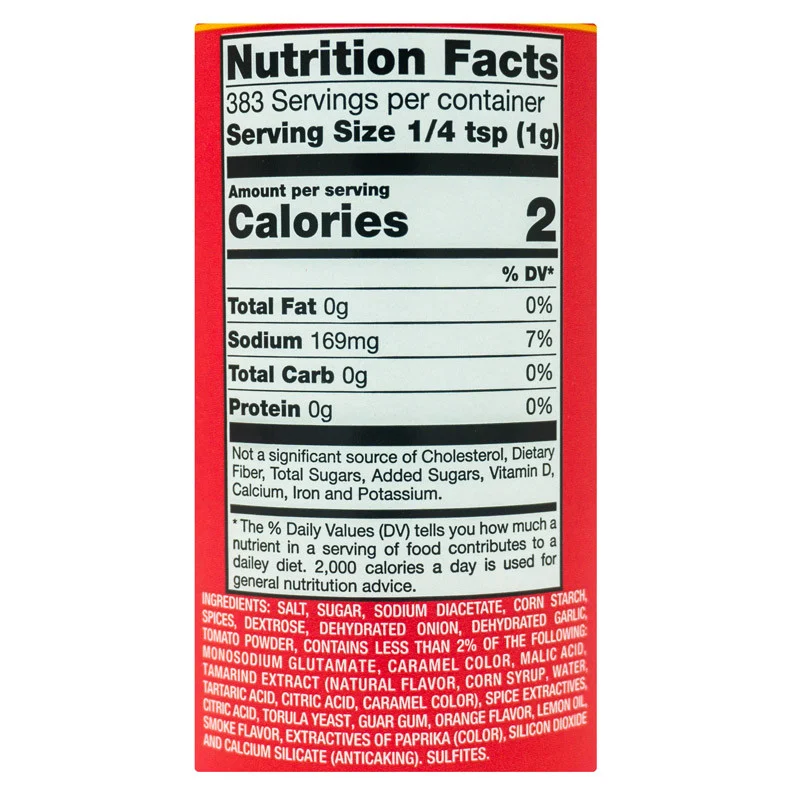 W'ham Seasoning - Cajun by Willingham's (nutrition)
