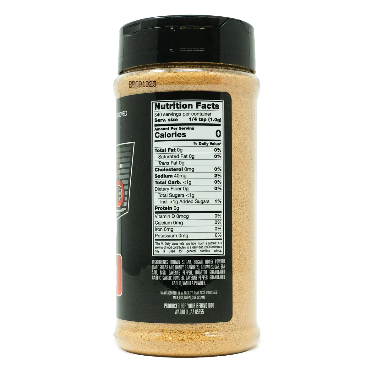 Hot Honey Garlic Rub by Your Behind BBQ (nutrition)